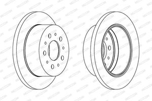 Ferodo Remschijf DDF1144C