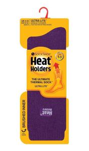 Heat Holders Ladies socks ultra lite maat 5-9 purple (1 Paar)