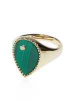 Yvonne Léon bague en or 9ct ornée de malachite