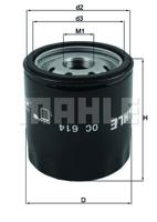 Oliefilter MAHLE, Diameter (mm)76mm, u.a. für Dodge, Chevrolet, Chrysler, Jeep, Suzuki, Saab, Lancia, Fiat, Alfa Romeo, RAM - thumbnail