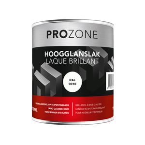 Hoogglanslak wit RAL9010 (750ml)