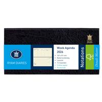 Agenda 2026 ryam notations mundior 7d/2p zwart