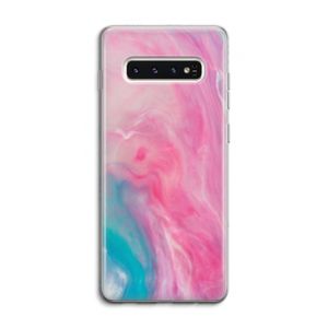 Roze explosie: Samsung Galaxy S10 4G Transparant Hoesje