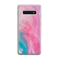 Roze explosie: Samsung Galaxy S10 4G Transparant Hoesje