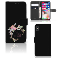 Apple iPhone Xs Max Leuk Hoesje Boho Text