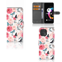 Motorola Edge 20 Lite Hoesje Butterfly Roses - thumbnail