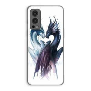 Yin Yang Dragons: OnePlus Nord 2 5G Transparant Hoesje