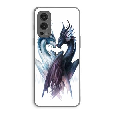 Yin Yang Dragons: OnePlus Nord 2 5G Transparant Hoesje