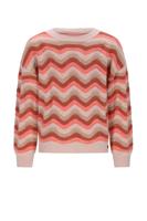 NoNo winter sweater meisjes - roze - Kessy - waivy patroon
