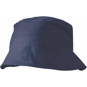 Zonnehoedje/vissershoedjes voor volwassenen - donkerblauw - 100% katoen - Zon bescherming