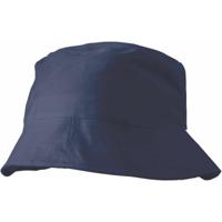 Zonnehoedje/vissershoedjes voor volwassenen - donkerblauw - 100% katoen - Zon bescherming