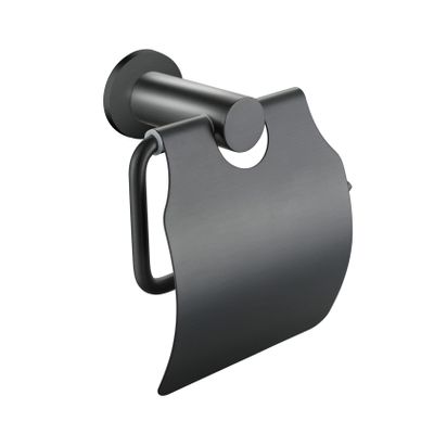 Toiletrolhouder Aloni Aloni | Wandmontage | Met klep | Messing | Gun metal
