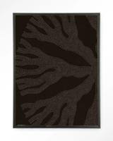 Urban Cotton Wandkleed 'Circle Dark' 80 x 110cm in Floating Frame - black