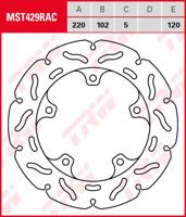 TRW remschijf "mst429rac". rotor mst429rac rigid
