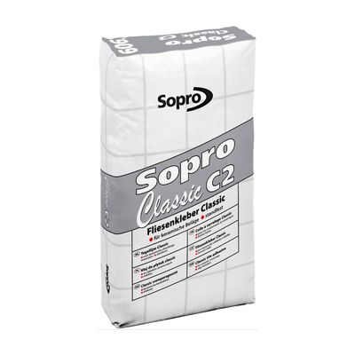 Flexibele Vloer Tegellijm Sopro Classic C2 FC 606 25 kg Sopro