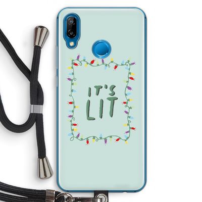 It's Lit: Huawei P20 Lite Transparant Hoesje met koord