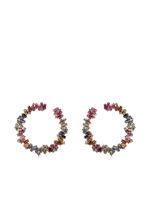 Suzanne Kalan boucles d'oreilles Spiral en or rose 18ct ornées de saphir - Multicolore - thumbnail