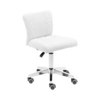 rolkruk met rugleuning - 45 - 59 cm - 150 kg - wit