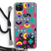 8-bit N°2: Pixel 4a Transparant Hoesje met koord
