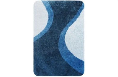 Badmat Blauw Metz 60X90cm