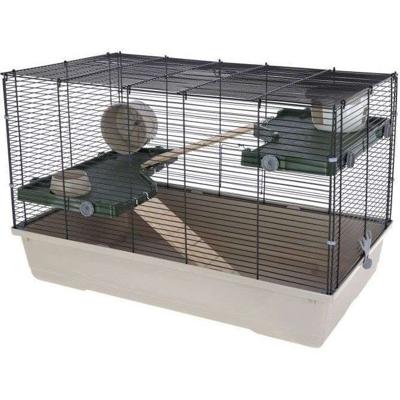 Kooi voor kleine dieren - KERBL - FLAT NATURE - 80 x 45 x 53 cm - 3 verdiepingen