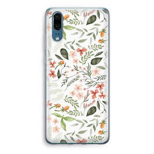 Sweet little flowers: Huawei P20 Transparant Hoesje