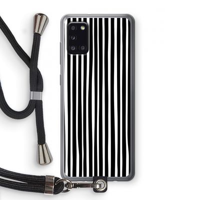 Stripes: Samsung Galaxy A31 Transparant Hoesje met koord