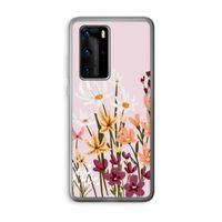 Painted wildflowers: Huawei P40 Pro Transparant Hoesje