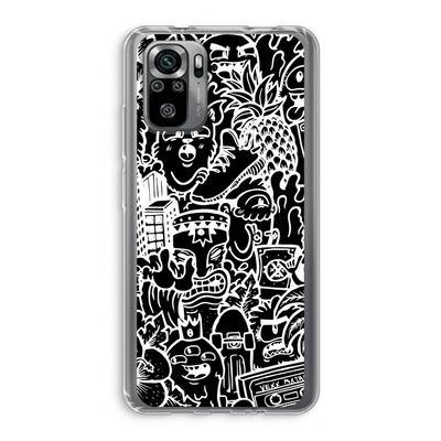 Vexx Black Mixtape: Xiaomi Redmi Note 10S Transparant Hoesje