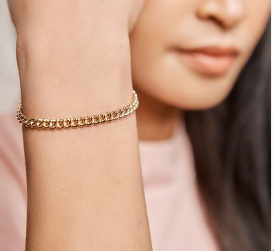 TFT Armband Goud Gourmet 4,5 mm 18,5 cm