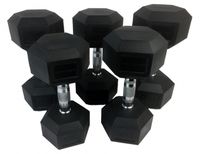 Tunturi 14TUSCL181 dumbbell Dumbbell met vast gewicht 160 kg 10 stuk(s)