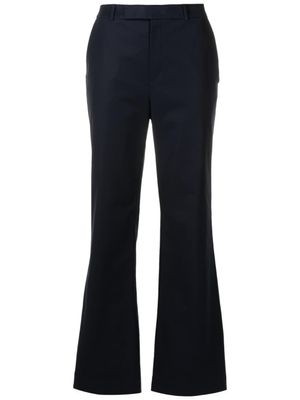 Alcaçuz pantalon Garden à coupe droite - Bleu