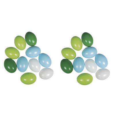 Paaseieren - 50x - pastel - kunststof - 6 cm - paasversiering - paasdecoratie - pasen