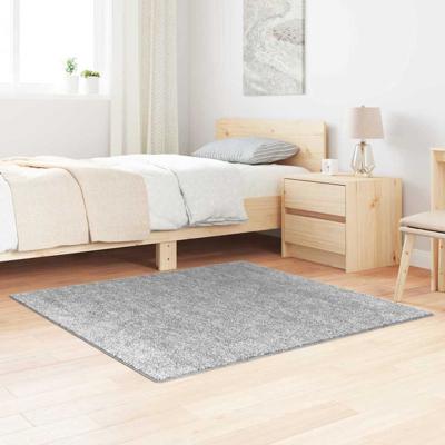 Antislip Shaggy Tapijt Grijs 120 x 120 cm PP