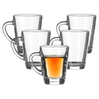 LAV Theeglazen/koffie glazen - helder transparant glas - 2x stuks - 250 ml