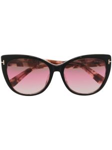 TOM FORD Eyewear lunettes de soleil Nora à monture papillon - Noir