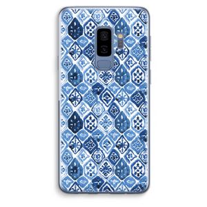 Blauw motief: Samsung Galaxy S9 Plus Transparant Hoesje