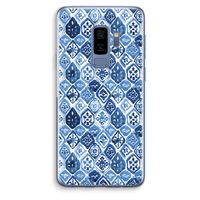Blauw motief: Samsung Galaxy S9 Plus Transparant Hoesje