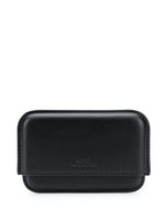 A.P.C. porte-cartes à logo embossé - Noir