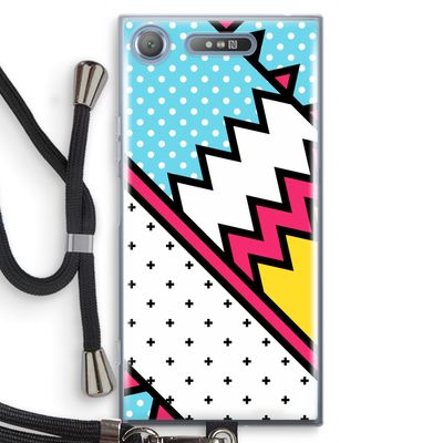 Pop Art #2: Sony Xperia XZ1 Transparant Hoesje met koord