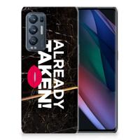 OPPO Find X3 Neo | Siliconen hoesje | met naam Already Taken Black