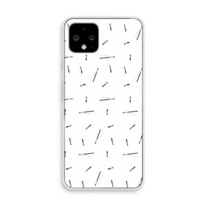 Hipster stripes: Pixel 4 Transparant Hoesje
