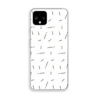 Hipster stripes: Pixel 4 Transparant Hoesje