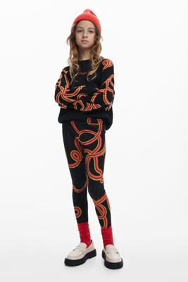 Legging met slangenprint - BLACK - XL