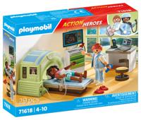 PLAYMOBIL Action Heroes - MRI met patiënt constructiespeelgoed 71618 - thumbnail