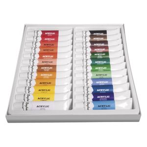 Acrylverf schilder set tubes 24 kleuren 12 ml   -