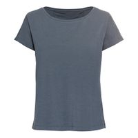 T-shirt van bio-katoen met elastaan, nachtblauw Maat: 40/42