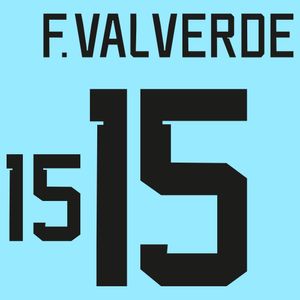 F.Valverde 15 (Officiële Uruguay Bedrukking 2022-2023)
