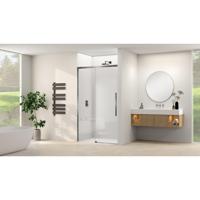 Van Rijn Products ST09 Schuifdeur vast deel - 117.5x200cm - helder glas - soft-close - incl. Gunmetal Geborsteld ST09300120HEGM Van Rijn Products ST09 Schuifdeur vast deel - 117.5x200cm - helder glas - soft-close - incl. Gunmetal Geborsteld ST09300120HEGM
