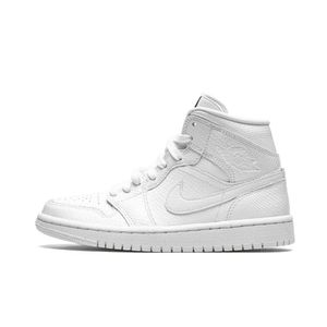 Air Jordan 1 Mid White Snakeskin (W)